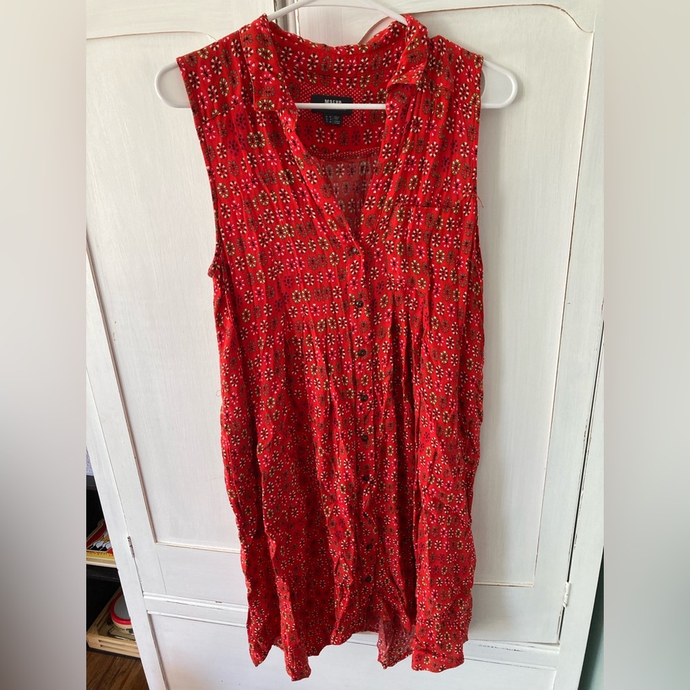 Maeve by Anthropologie red dress